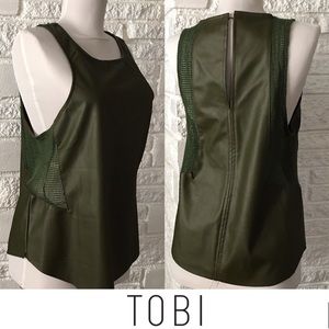 Tobi Olive Sleeveless Tank